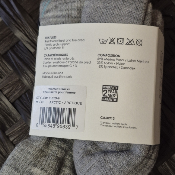 Merino Wool Ankle Socks - 2 Pairs In 1 Pack - Super Warm Winter - Picture 2 of 6